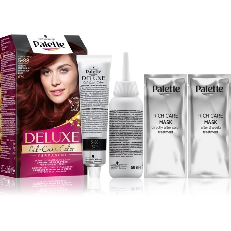 

Перманентная краска для волос Schwarzkopf Palette Deluxe оттенок 5-88 679 Интенсивный Красный Фиолетовый Inna Marka