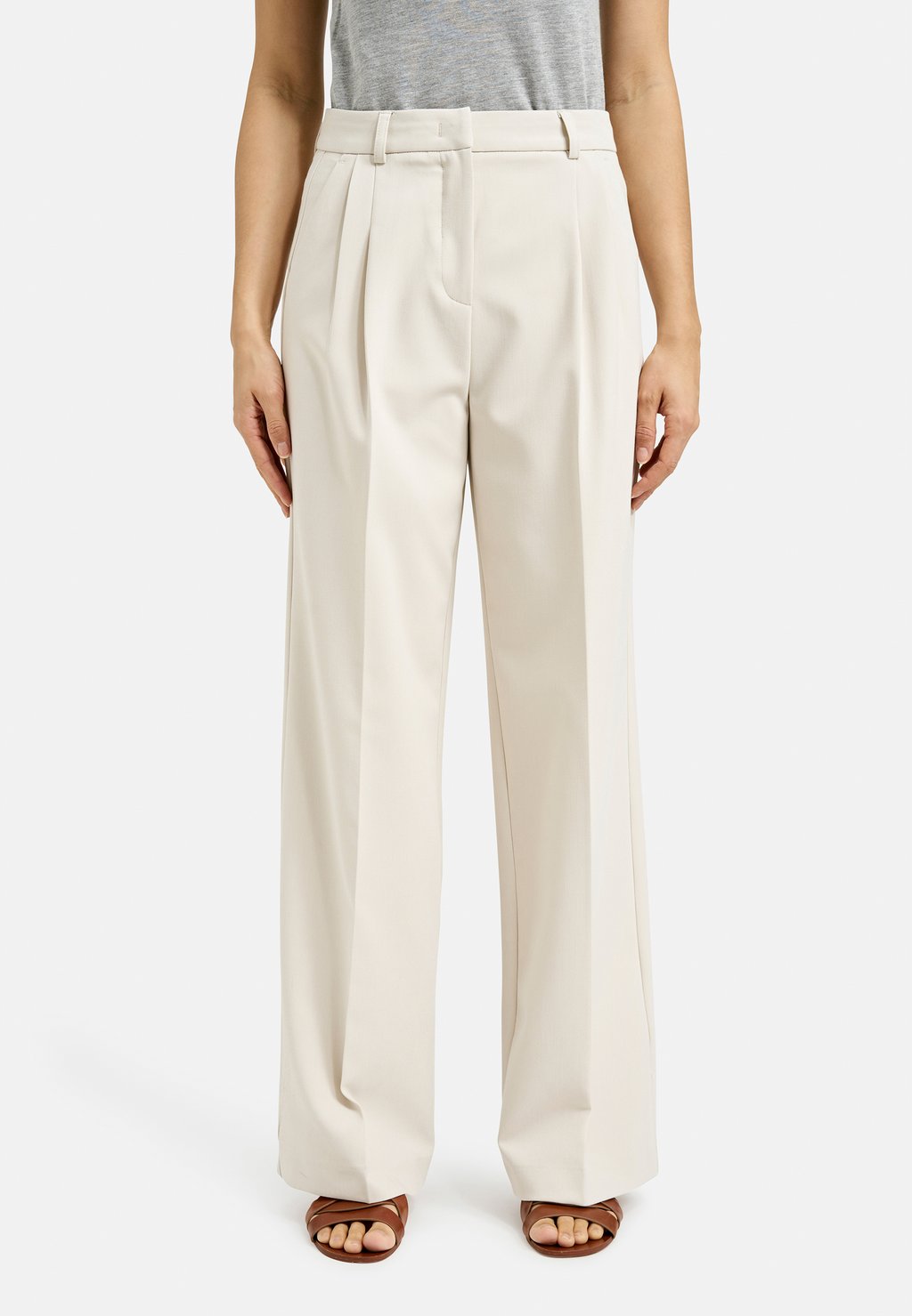 

Брюки BUNDFALTEN WIDE LEG MIT BÜGELFALTEN Smith&Soul, песочный