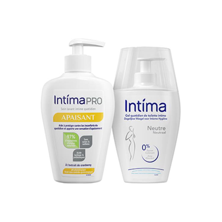 

Набор лосьонов для очищения области лица Mildly Acidic Hydrating 200мл+200мл INTIMA, lactic acid 200ml+menstrual 200ml