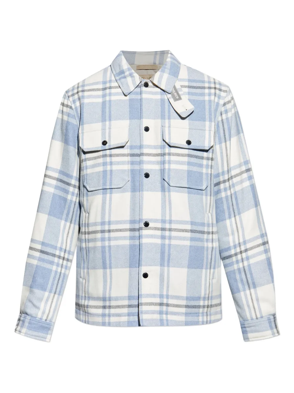 

Клетчатая шерстяная куртка WOOLRICH, синий