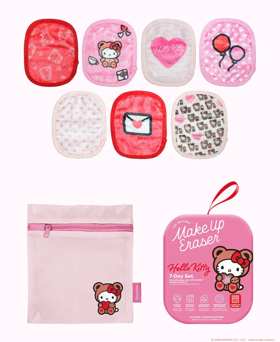 Набор Makeup Eraser — Из 9 многоразовых салфеток для снятия макияжа Hello Kitty Cutie Pie