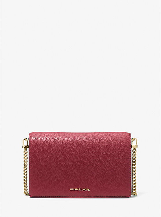

Сумка через плечо Jet Set Medium из шагреневой кожи Michael Kors, красный