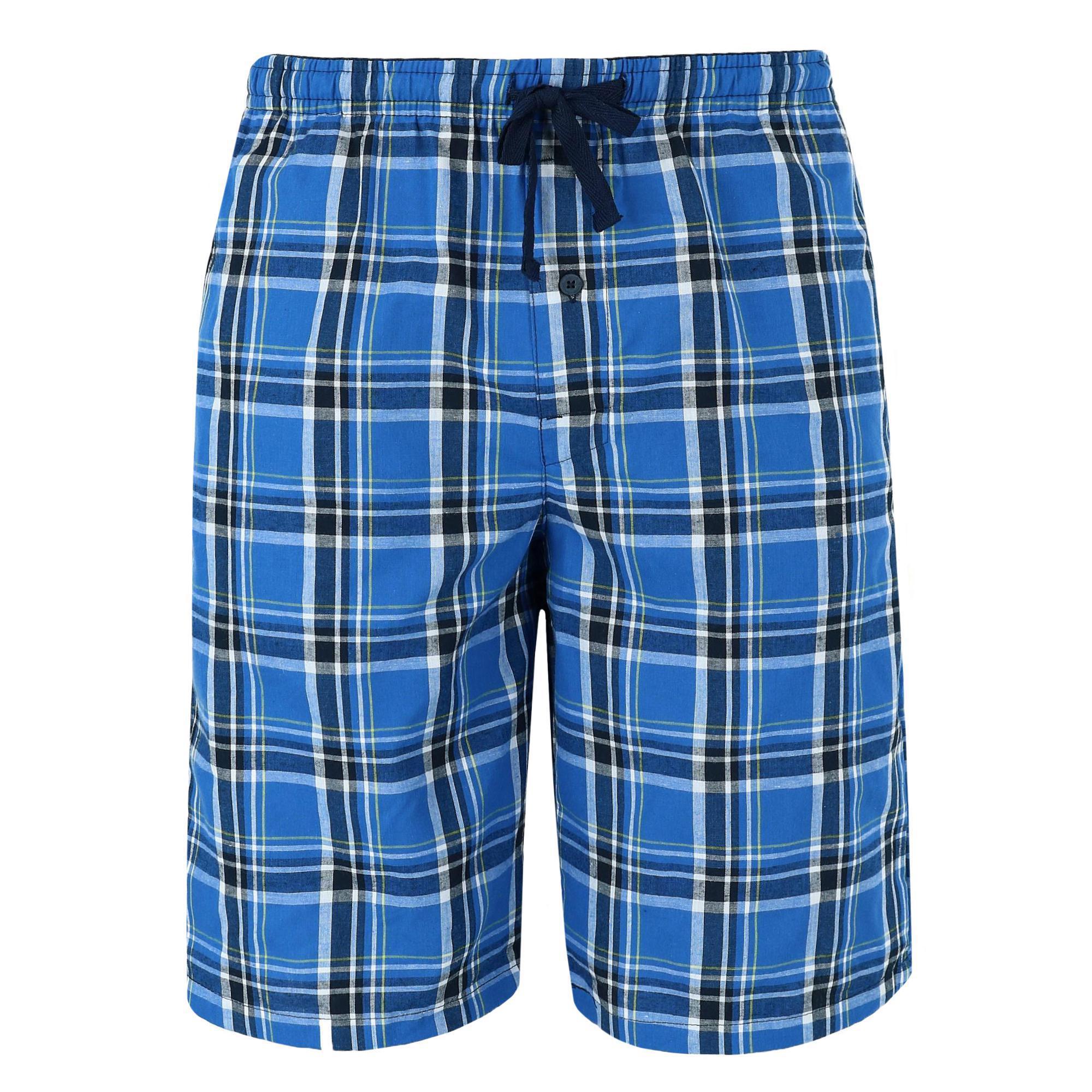 

Мужские хлопковые пижамные шорты для сна Hanes, цвет galapagos blue