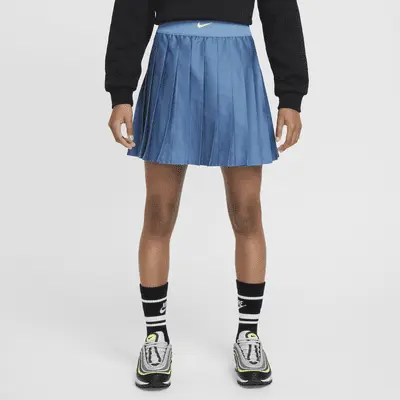 

Юбка Nike Sportswear Girls' Pleated Skirt, цвет Aegean Storm/Volt