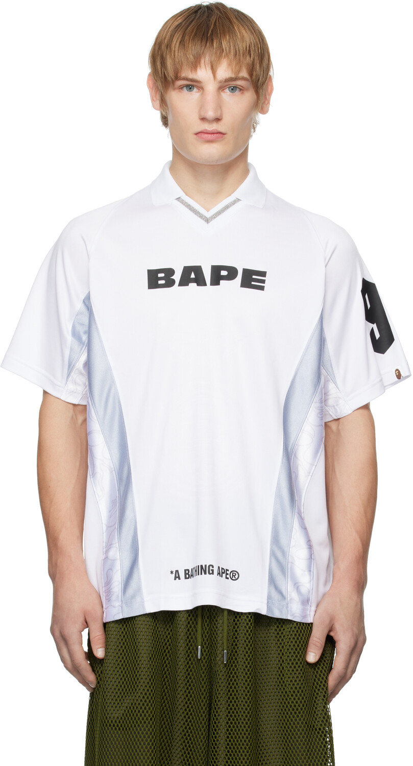 

Футболка футбольная с логотипом Multi BAPE, белый