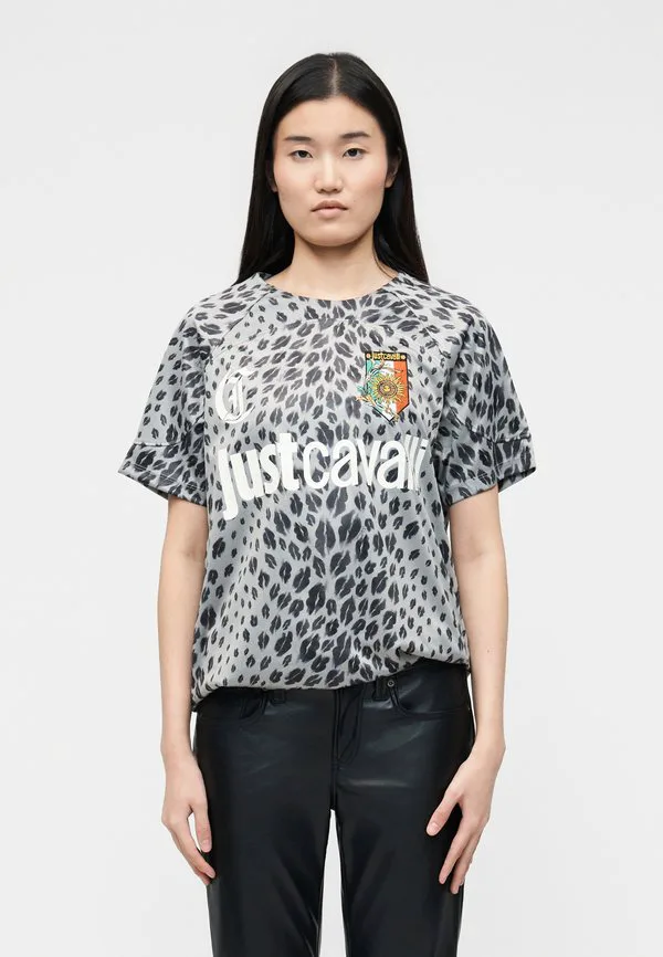 

Футболка со спортивным принтом Just Cavalli, Black/Sedona Sage, Черный, Футболка со спортивным принтом Just Cavalli, Black/Sedona Sage