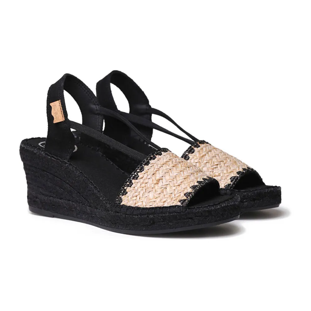Сандалии Toni Pons Selva-IP esparto wedge, черный