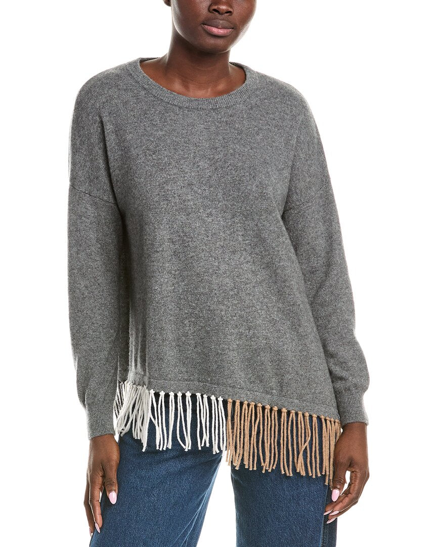 

Брод Кашемир Кэтс Вискерс Кашемировый свитер Brodie Cashmere, серый