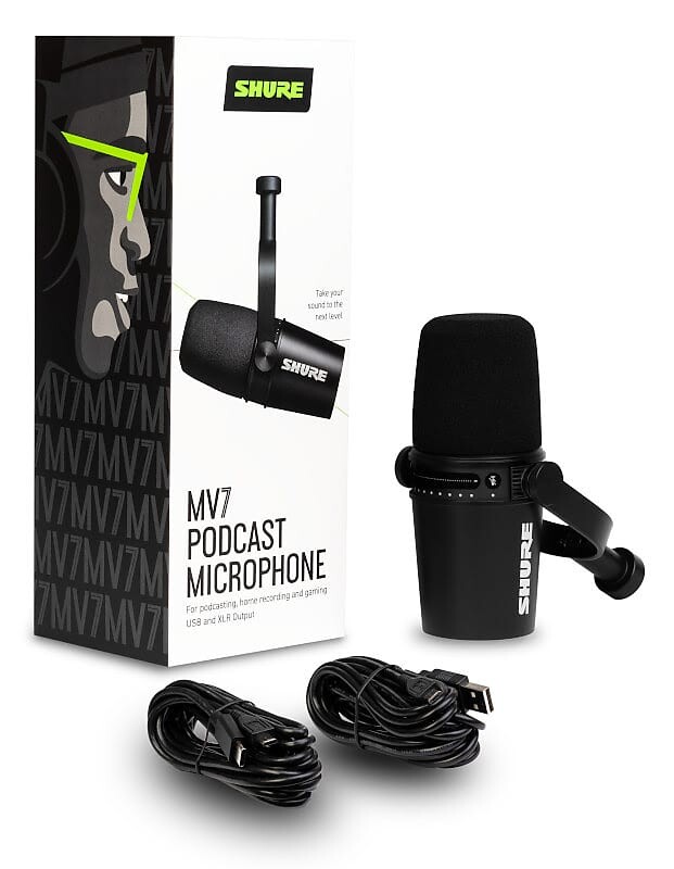 

Микрофон Shure MV7 Dynamic USB Podcast Microphone