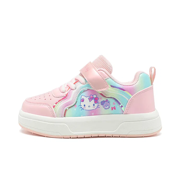 Кроссовки Hello Kitty износостойкие, с эффектом пружинистости, дышащие, легкие, амортизирующие, на платформе Sanrio, Purple — фото 3