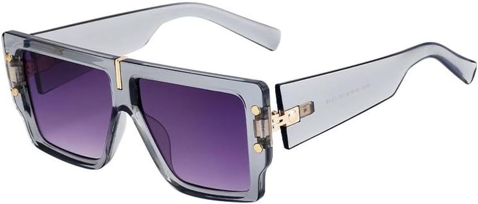 

Большие классические солнцезащитные очки для женщин и мужчин, роскошные ретро-очки в крупной оправе, модные солнцезащитные очки-щитки UV400, SUN4426 Generic, C5transparentgray