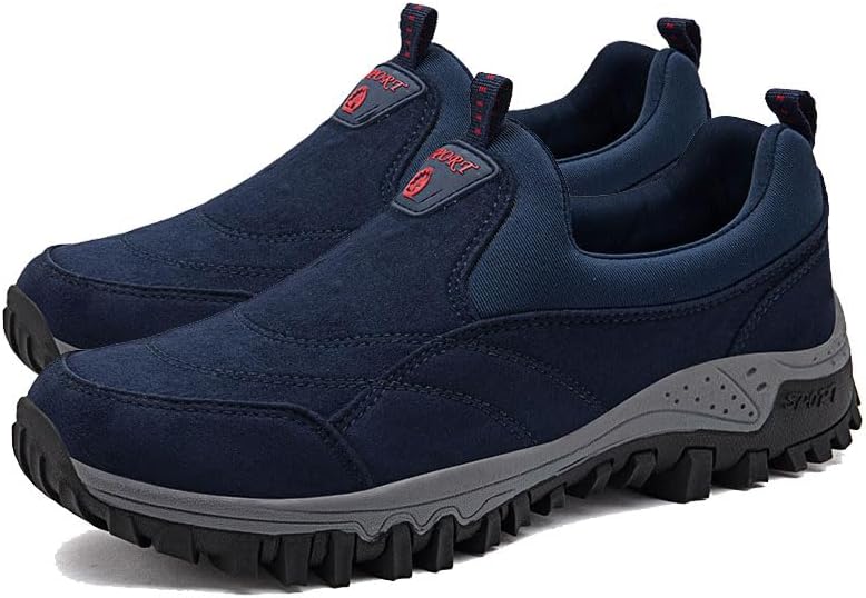 

Мужские походные кроссовки для улицы, повседневная обувь, лоферы без шнурков, удобная обувь для ходьбы Odipon, синий