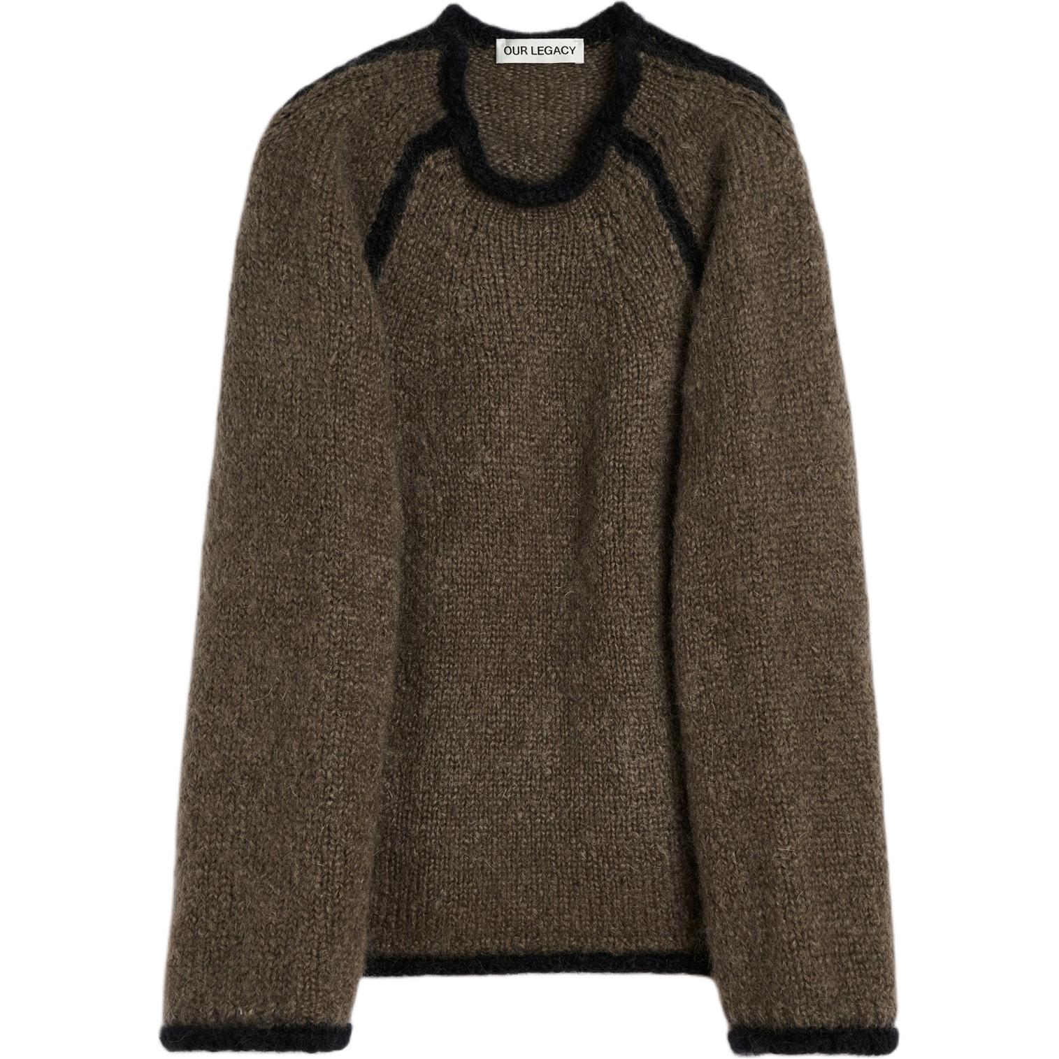 

Свитер Rider с круглым вырезом OUR LEGACY, коричневый