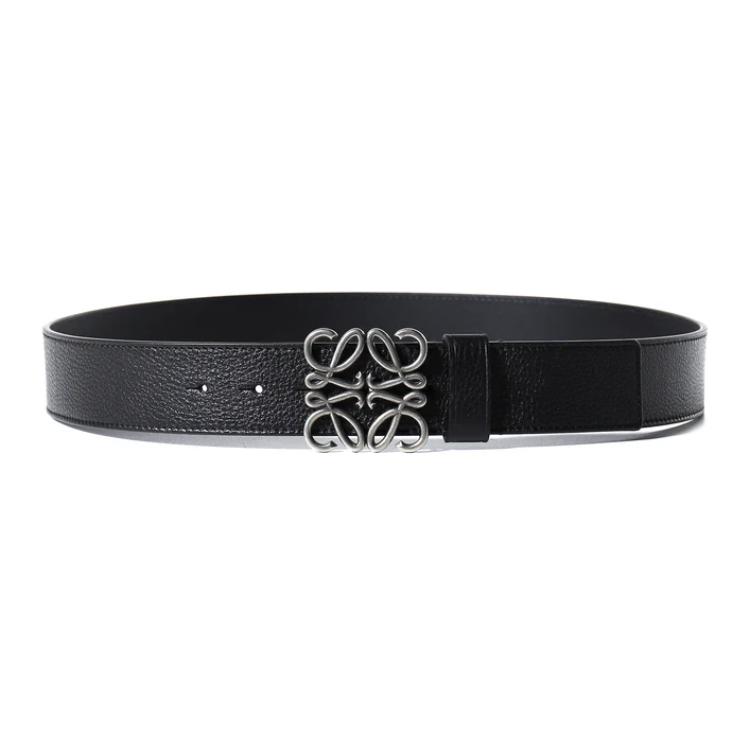 

LOEWE Кожаный ремень с фактурной отделкой, Black