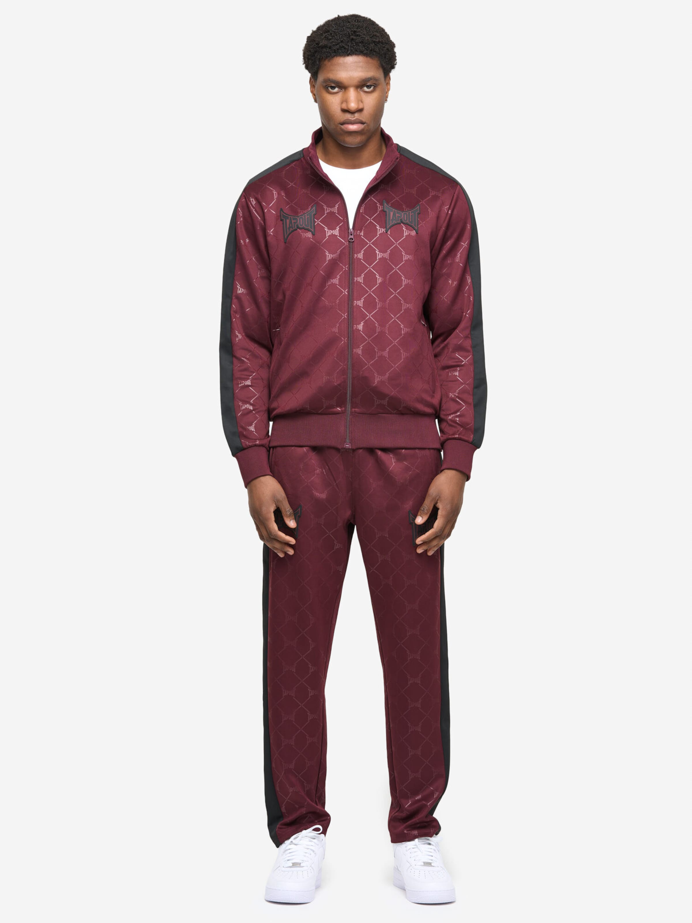 

Tapout Толстовка с брюками 'Punkass Track' в темно-красном цвете