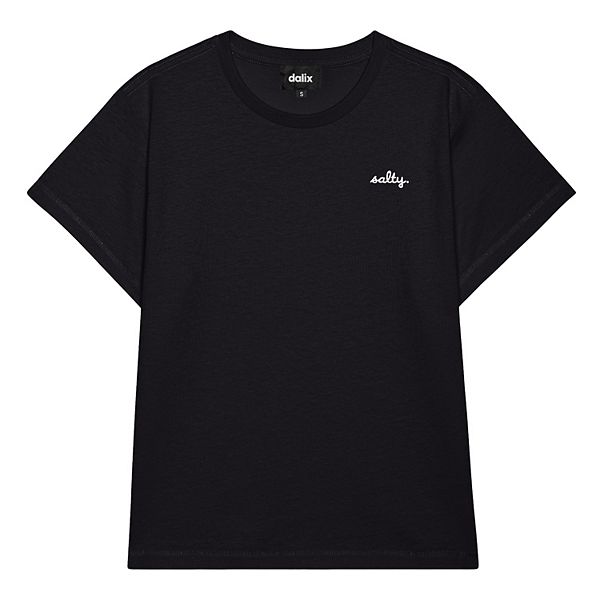 

Женская футболка Salty с высокой талией Dalix, Black, Черный, Женская футболка Salty с высокой талией Dalix, Black