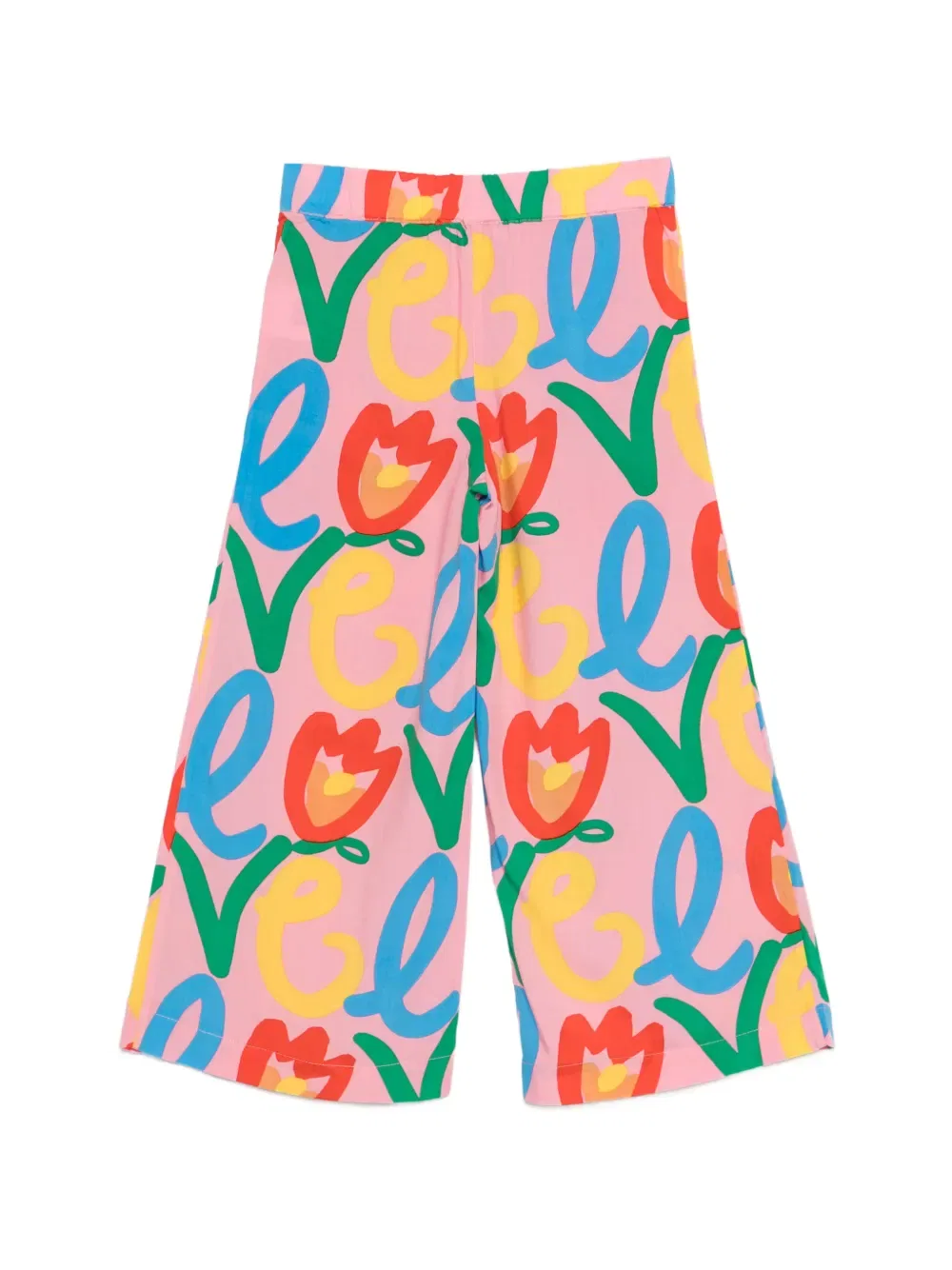 Брюки с цветочным принтом Stella Mccartney Kids, розовый — фото 2