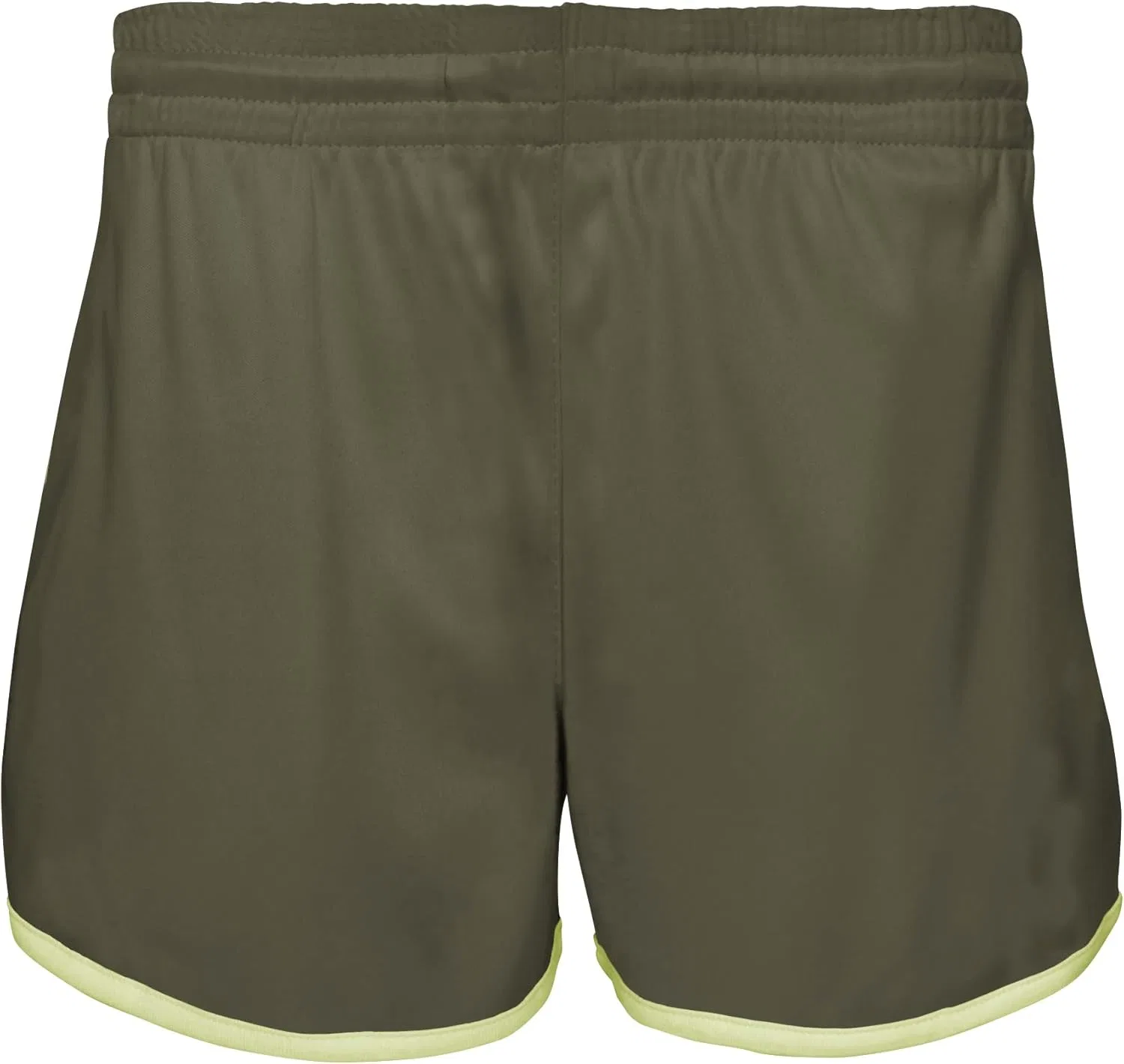 Классические спортивные шорты для девочек Umbro, Burnt Olive/Sunny Lime — фото 3