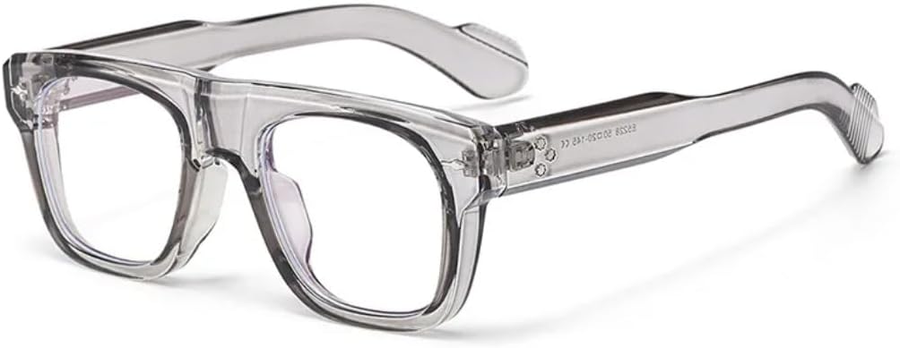 

Популярные модные женские солнцезащитные очки в стиле ретро с прозрачными линзами цвета океана, защита от УФ-излучения UV400, леопардовый принт, мужские очки с заклепками, панк-стиль UUPTTPL, Gray Clear