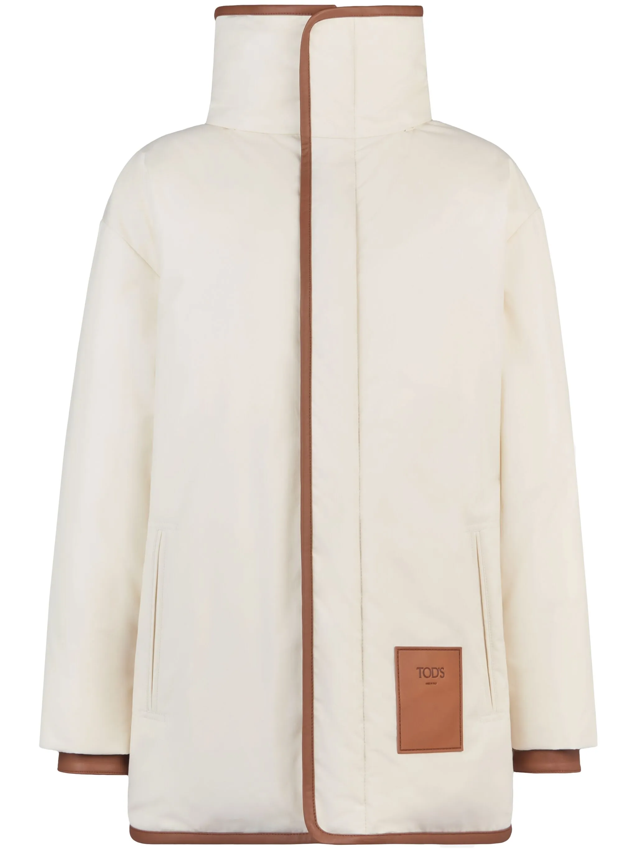 

Пальто с нашивкой-логотипом Tod'S, бежевый