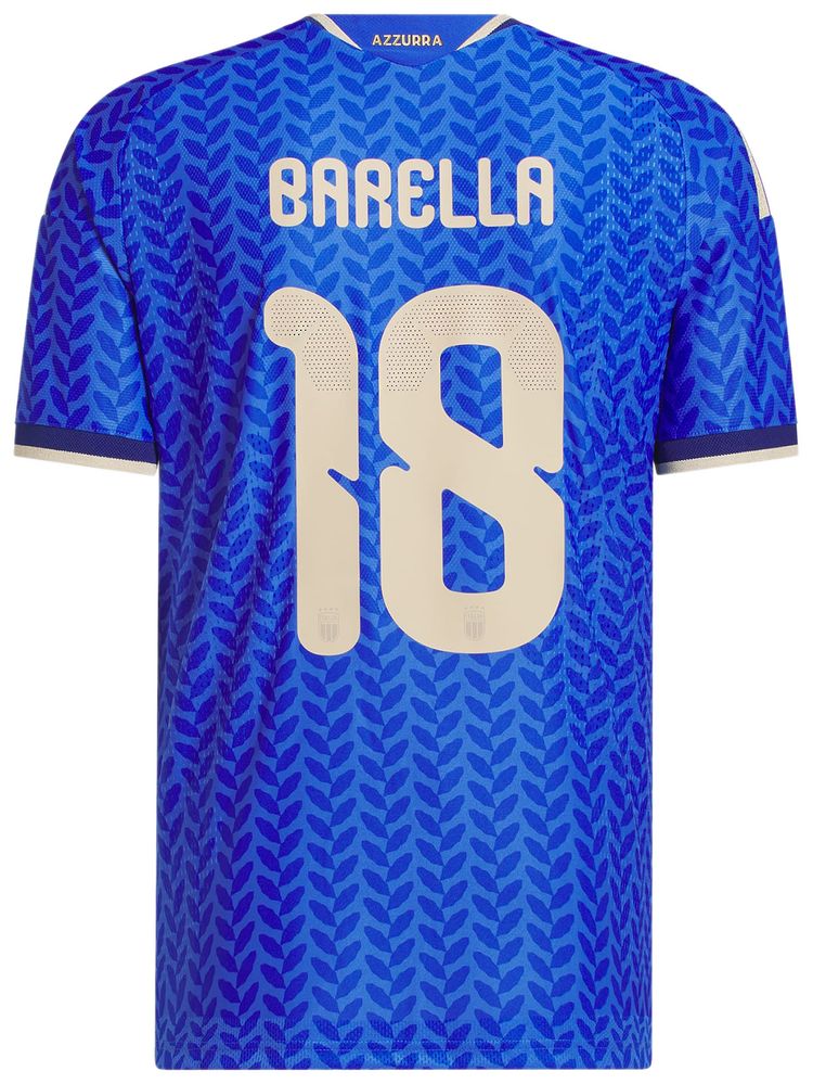 Домашняя футболка Adidas Italy 26 Barella Authentic, синий — фото 2