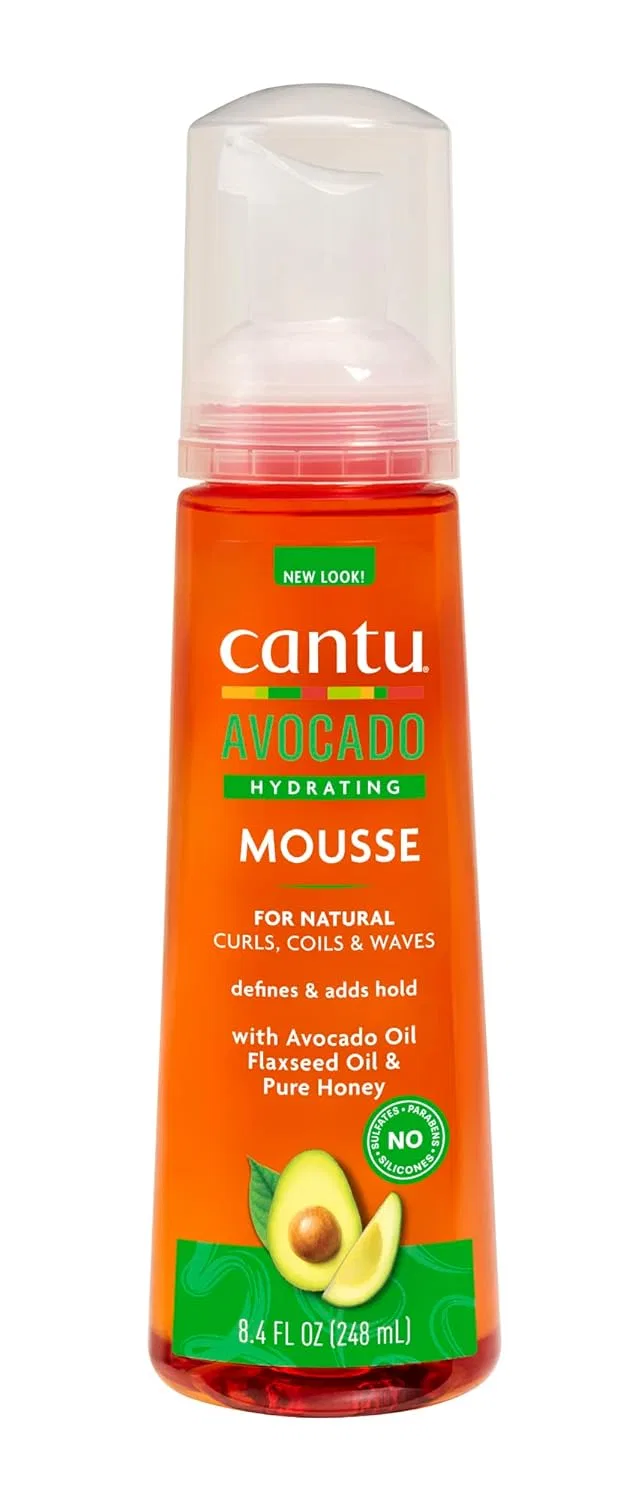 Увлажняющая пенка для укладки волос «Avocado Hydrating Styling Foam» от Cantu Cantu