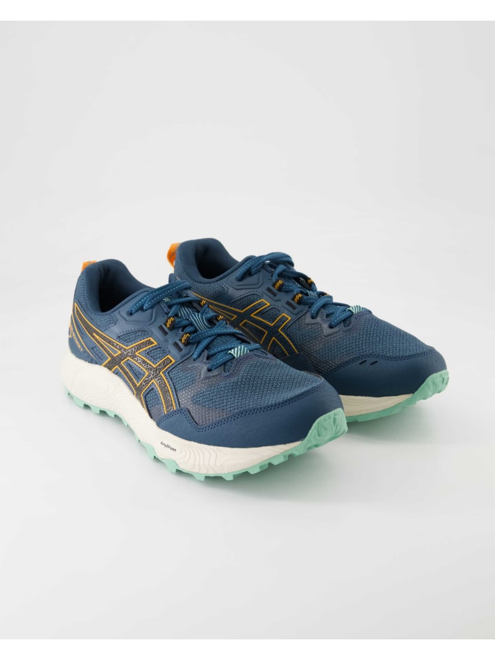 

Кроссовки на шнуровке asics, синий