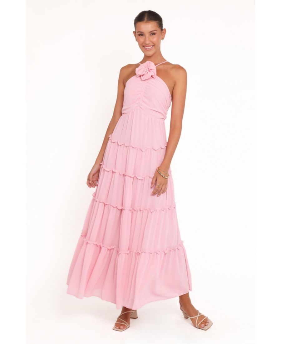 

Женское длинное платье Dottie с завязками на шее Petal and Pup, Pink