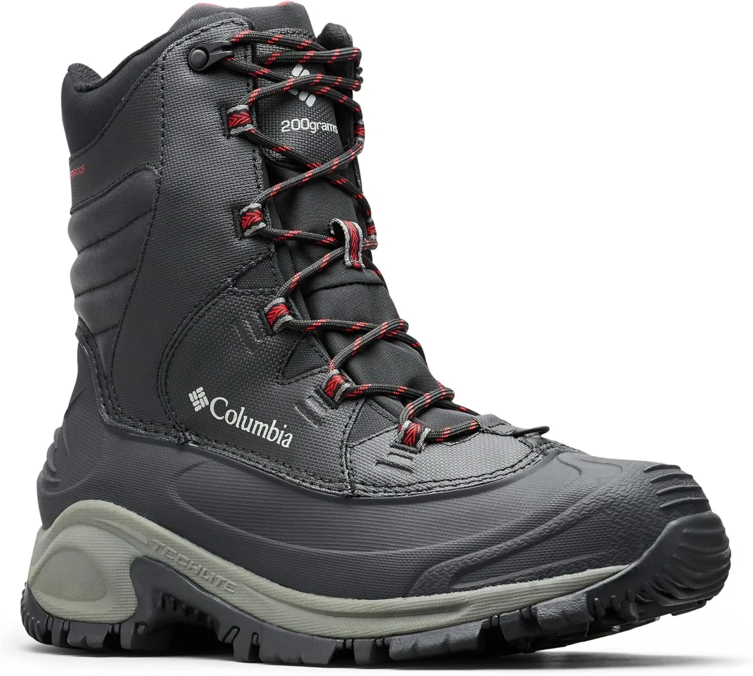 Мужские зимние ботинки Columbia Bugaboot III, Black Light Red 2023