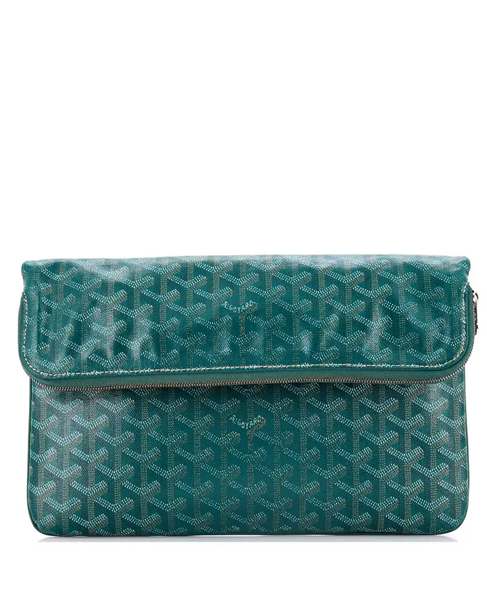 

Клатч Saint Marie из лакированного полотна Pre-Owned Goyard, зеленый