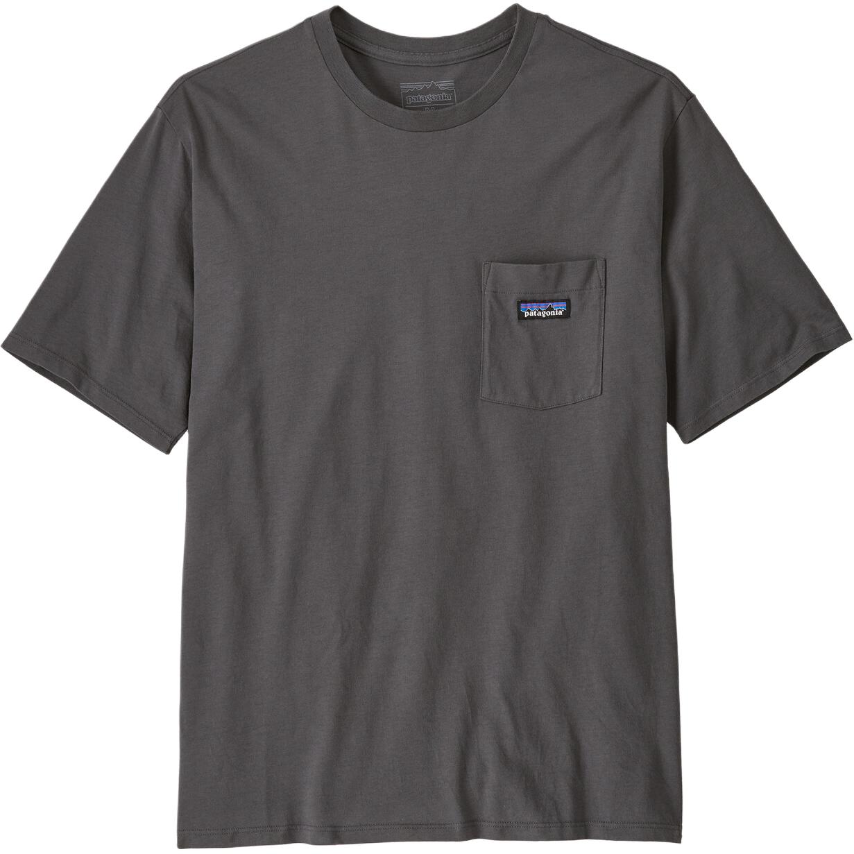 

Футболка с карманом в полоску Patagonia, серый