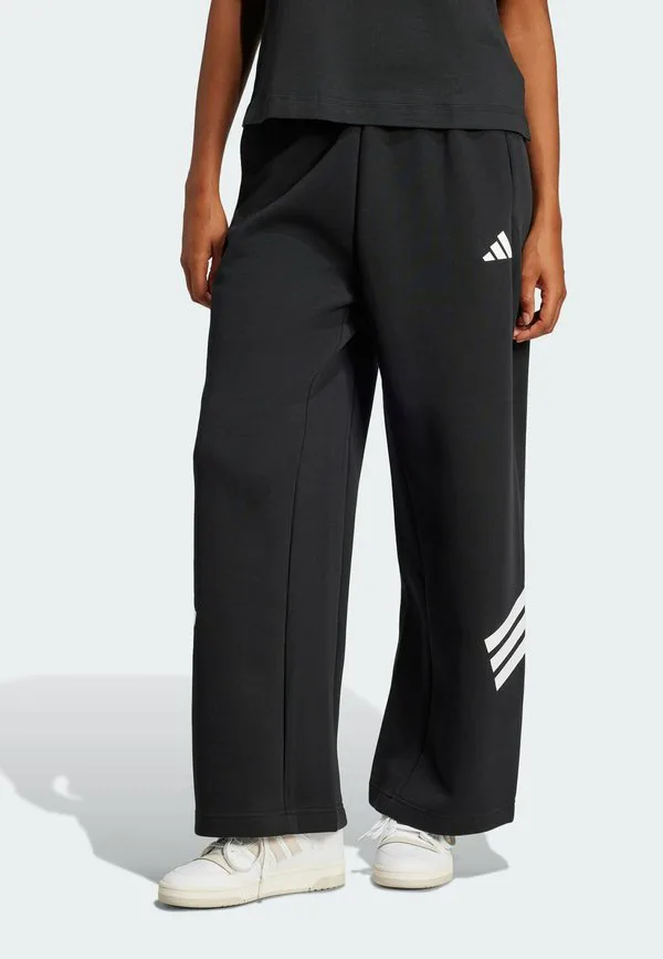 Спортивные штаны future icon с тремя полосками, открытым подолом и свободным кроем. Adidas Sportswear, Black
