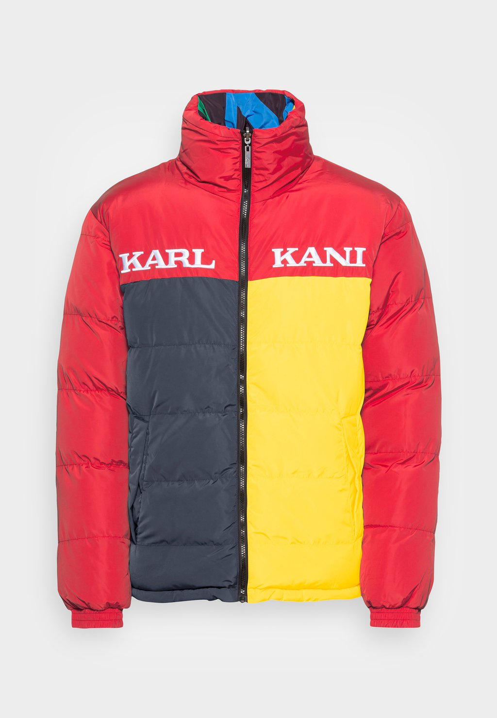 

Зимняя куртка UNISEX RETRO REVERSIBLE BLOCK PUFFER JACKET RED Karl Kani, красный