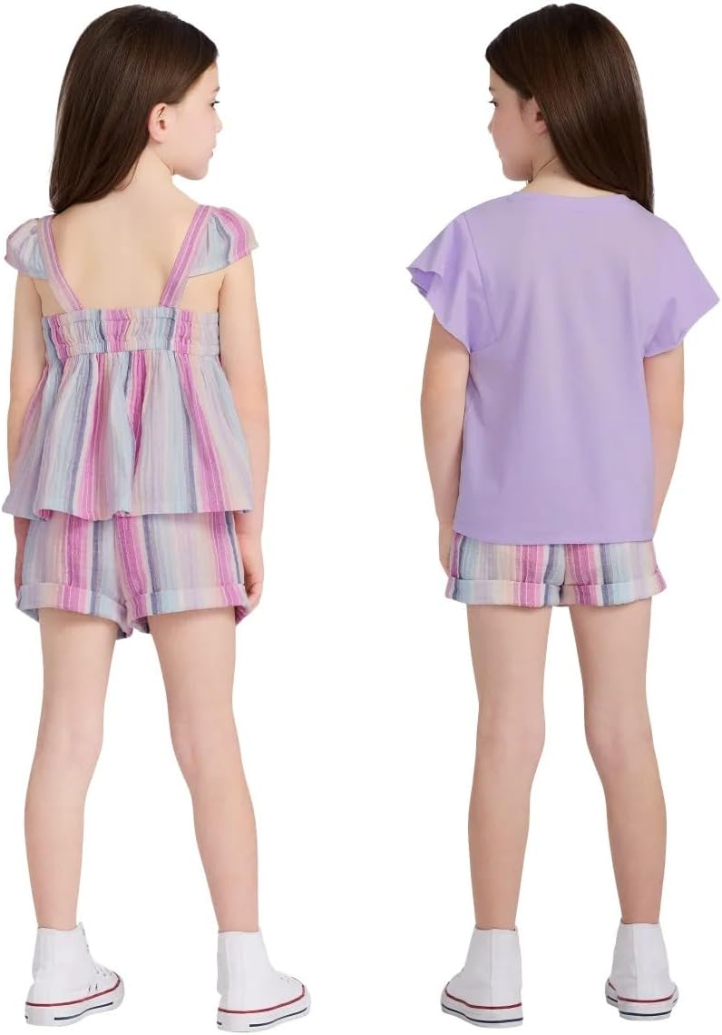 Детский комплект из 3 предметов из хлопка Calvin Klein, Purple — фото 2