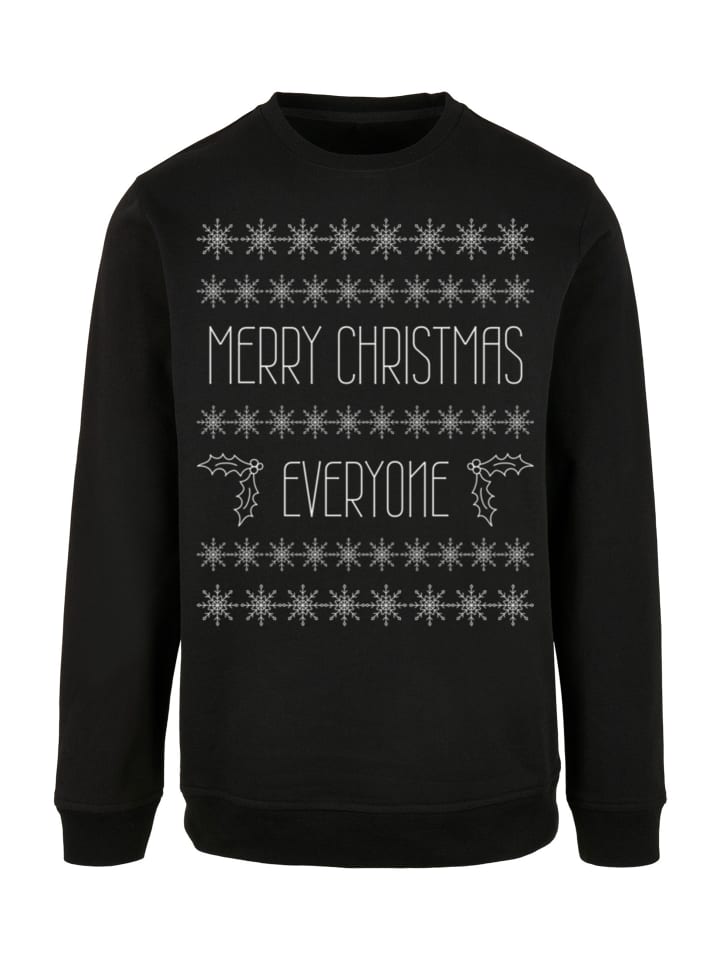 

Пуловер F4NT4STIC Sweatshirt Merry Christmas Everyone Weihnachten, черный