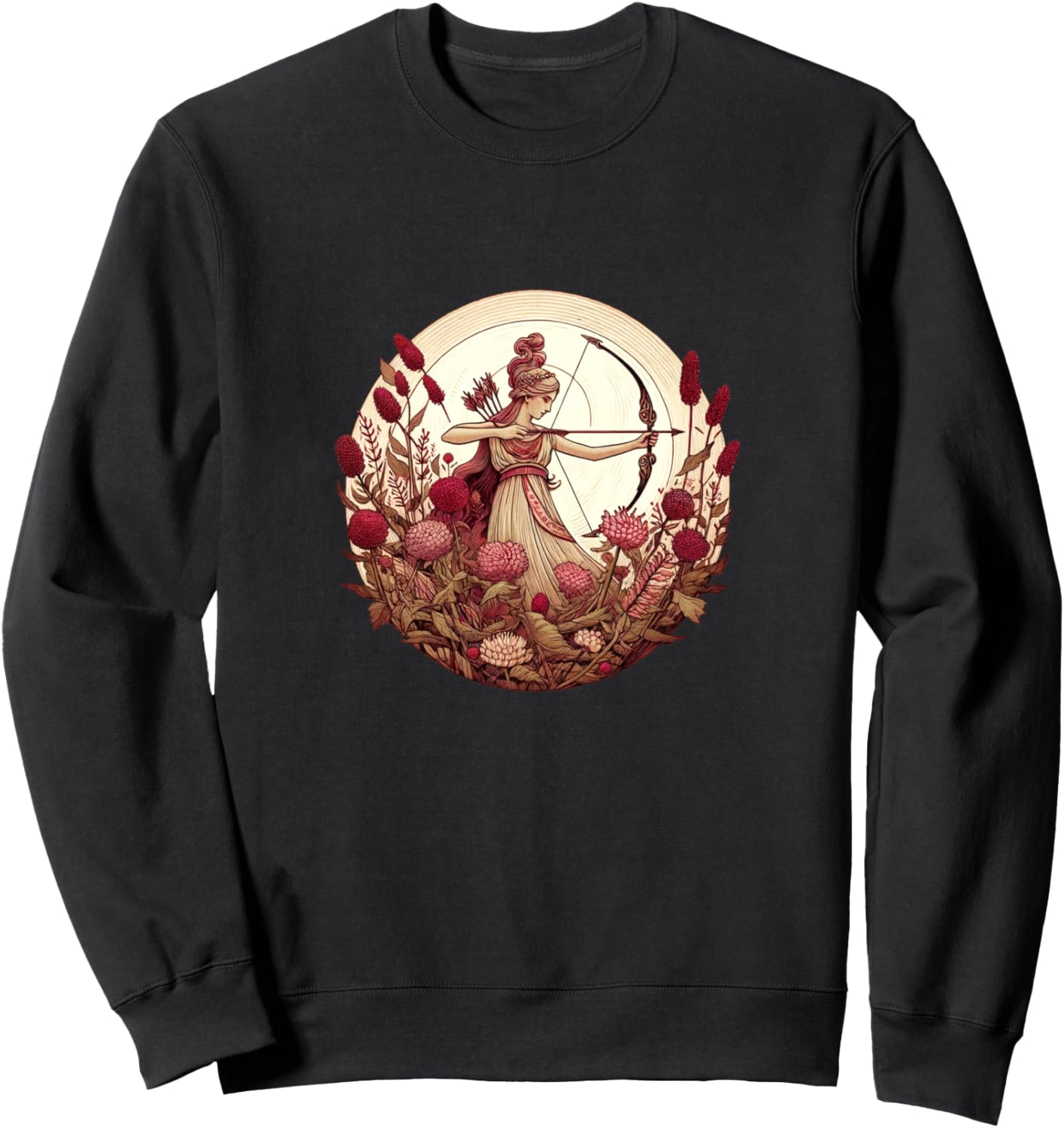 

Толстовка с изображением богини-лучницы Артемиды Artemis Paganism Snugg, черный