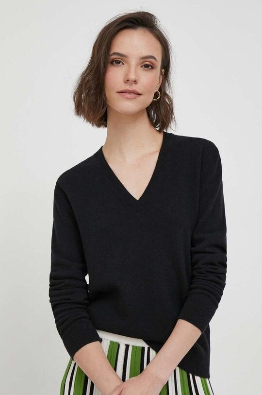 

Шерстяной свитер United Colors of Benetton, черный