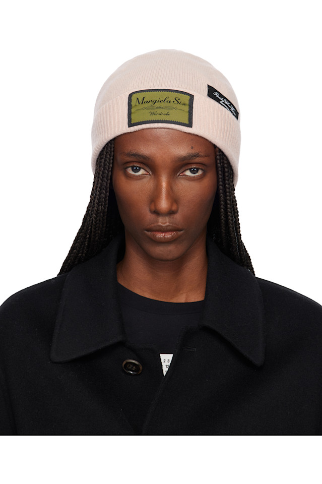 

Mm6 Maison Margiela Розовая шапка с этикетками доступа