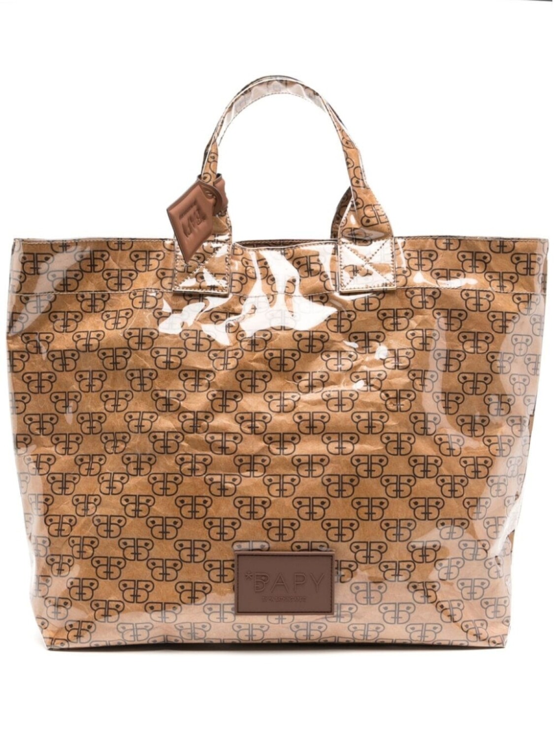 

BAPY BY *A BATHING APE сумка-тоут с логотипом, коричневый