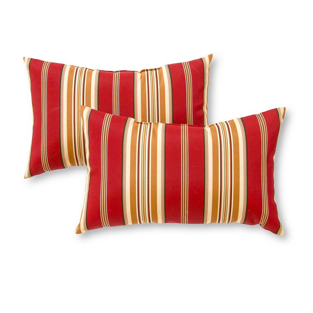 

Greendale Home Fashions Outdoor 2 шт. Прямоугольные декоративные подушки, цвет Roma Stripe