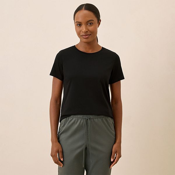 

Футболка Softspun с круглым вырезом из органического хлопка Pact, Black