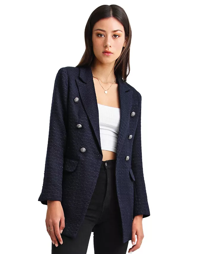 

Блейзер Princess Polina с фактурным плетением Belle & Bloom, синий