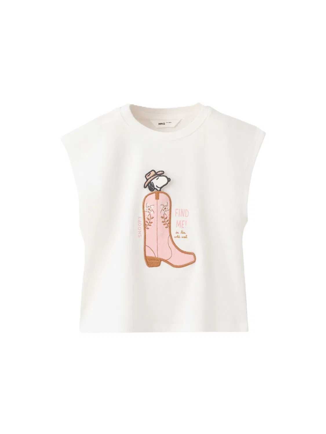 Футболка 'SYBOTA' Mango Kids, Off White