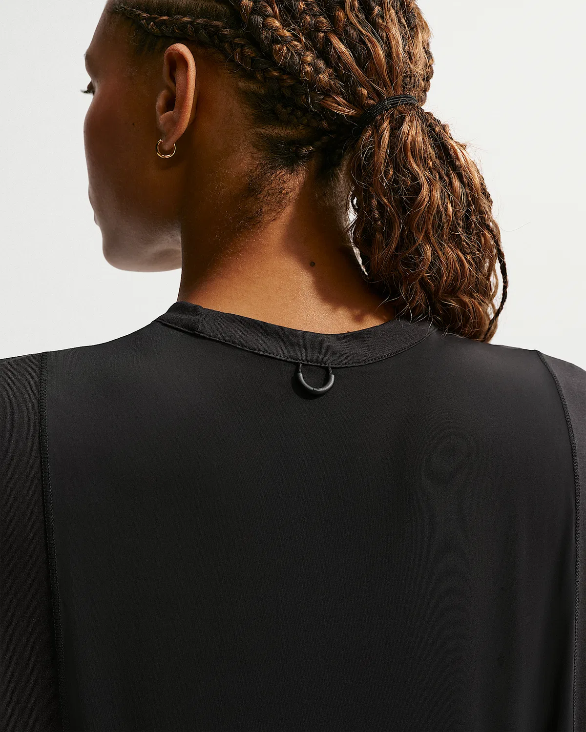Женский топ-майка Dri-FIT Nike 24.7 ImpossiblySoft, Black/Black/Dark Smoke Grey — фото 2