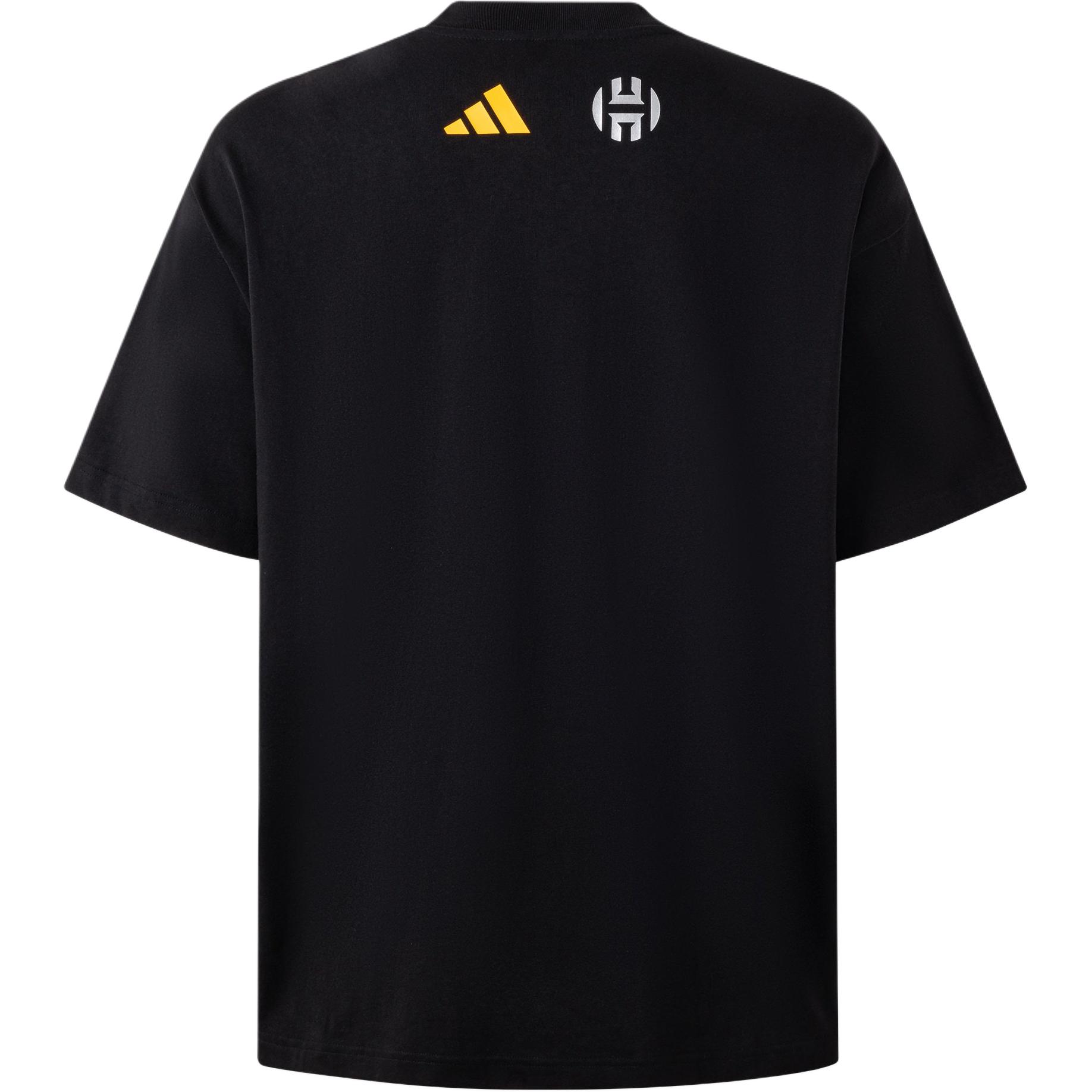 Футболка Harden BB HARDEN TEE мужская черная Adidas — фото 3