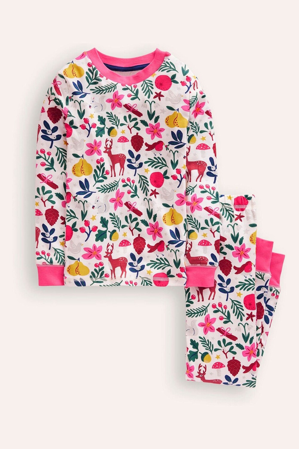 

Пижама Snug Long john из 100% хлопка Boden, бежевый