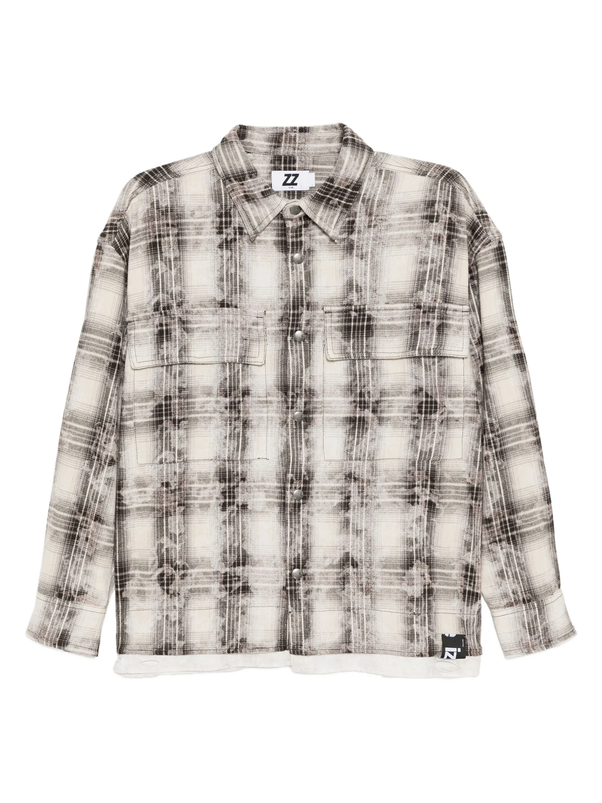 

Рубашка с нашивкой-логотипом Izzue, бежевый