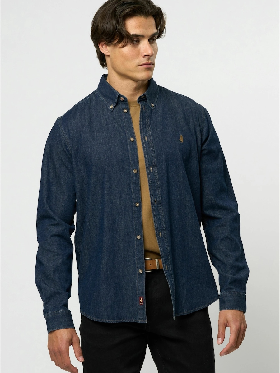 

Рубашка на пуговицах классического кроя MCS Tim, Blue Denim