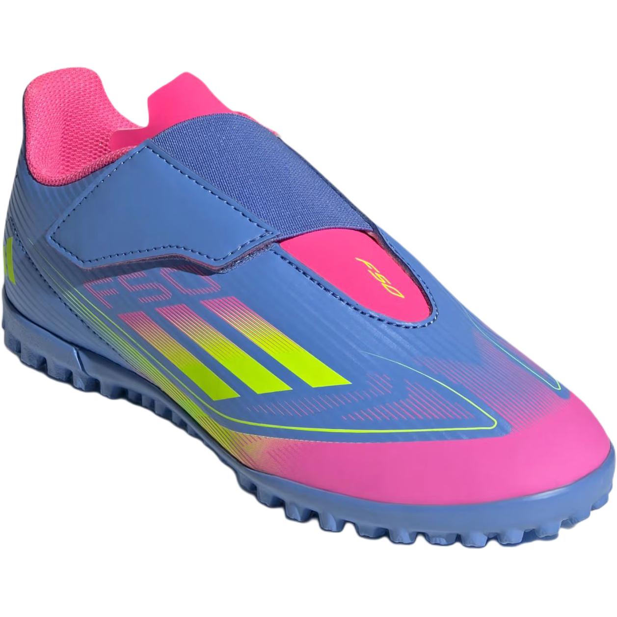 Adidas F50 CLUB устойчивые к истиранию низкие футбольные бутсы Blue детские — фото 4