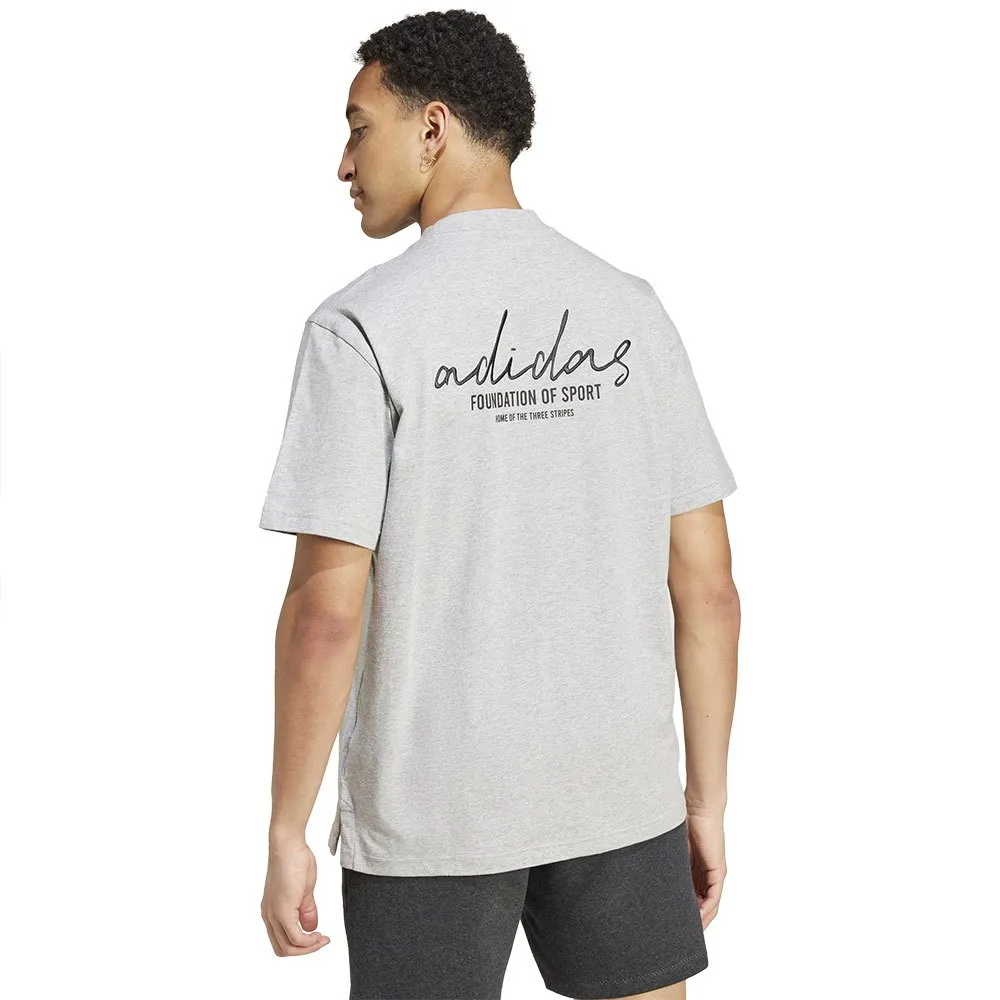 Футболка adidas Brand Love, серый — фото 2